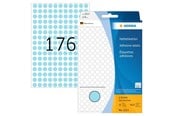 Papir, Fotopapir & Etiketter - HERMA 2213 Multi-purpose labels / colour dots Ø 8 mm round blue permanent adhesion for hand lettering - 2213