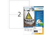 Papir, Fotopapir & Etiketter - HERMA Weatherproof outdoor film labels A4 210 x 148 mm white - 9541