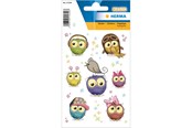 Hobbyartikler - HERMA Stickers cute owls Transpuffy - 15399