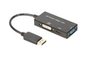 Skjermkabel - DIGITUS DisplayPort 3in1 Adapter DP/HDMI+DVI+VGA - AK-340418-002-S