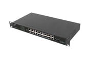 Switch/splitter - Lanberg RSFE-24P-2C-360 - switch - 24 ports - unmanaged - rack-mountable - RSFE-24P-2C-360