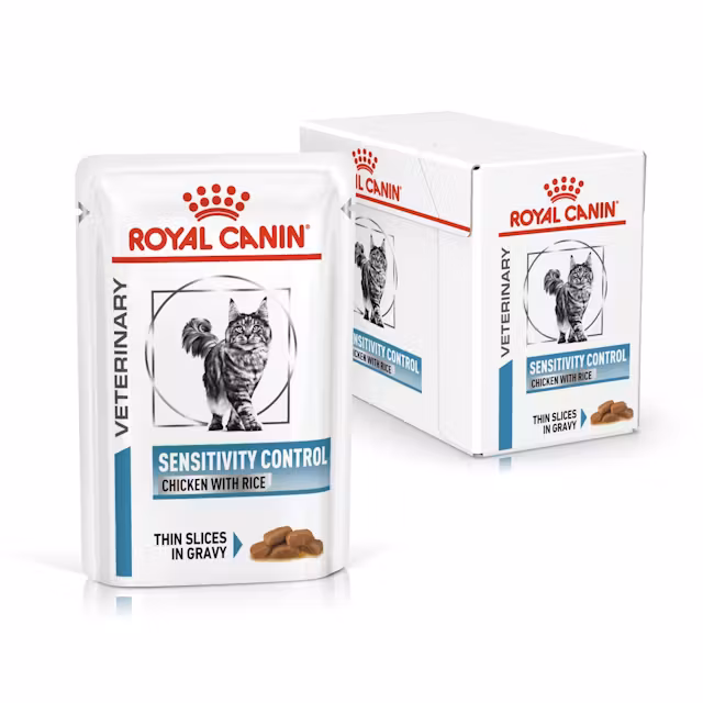 Katt - Royal Canin Sensitivity Control Chicken with Rice Thin Slices In Gravy 85g (12-Pack) - 9003579011423