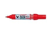 Skrive- & Tegneverktøy - Pilot Pen V-Super Color Medium Tip Bullet Marker - Red - SCA-VSC-M-BG-R