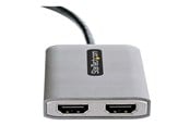 Skjermkabel - StarTech.com USB-C to Dual HDMI MST HUB Dual HDMI 4K 60Hz USB Type C Multi Monitor Adapter for Laptop w/ 1ft (30cm) cable - MST14CD122HD