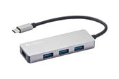 USB-hub - Sandberg USB-C Hub 1xUSB3.0+3x2.0 SAVER USB-hub - 4 porter - Grå - 336-32