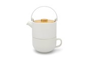 Kjøkkentilbehør - bredemeijer Tekanne m/kopp, 1 person, hvit, 500ml, Umeå - 142007