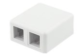 Tilbehør - Deltaco Surface Mount Box For Keystone 2 Ports - VR-223