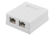 Tilbehør - Deltaco CAT6A Shielding Wall Socket - VR-221