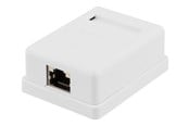 Tilbehør - Deltaco VR-216 Shielded network socket Surface FTP 1xRJ45 Cat6 white - VR-216