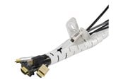 Kabelordner/Kabelstrømpe - Deltaco Nylon cable shields  20m white - LDR10