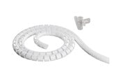 Kabelordner/Kabelstrømpe - Deltaco Nylon cable cover 2.5m white - LDR03