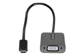 Skjermkabel - StarTech.com USB C to VGA Adapter 1080p USB Type-C to VGA Adapter Dongle USB-C (DP Alt Mode) to VGA Monitor/Display Video Converter Thunderbolt 3 Compatible - 30 cm - CDP2VGAEC