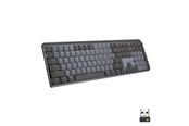 Tastatur - Logitech MX Mechanical Wireless Illuminated Performance Keyboard Graphite - Tactile - UK - Tastatur - Engelsk (Storbritannia) - Svart - 920-010756