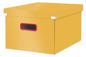 Arkivering & Oppbevaring - Leitz Click & Store Cosy Cube medium oppbevaringsboks Varmgul - 53480019