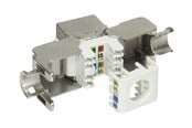 Tilbehør - LogiLink Cat.6A Keystone Jack STP AWG 22-24 toolless 17.2 mm width - NK4001