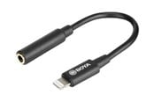 Skjermkabel - BOYA BY-K3 - Lightning to headphone jack adapter - 6 cm - BY-K3