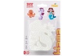 Kreative leker - Hama Iron on bead plates - Mermaid Seahorse Hexagon - 4575
