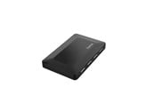 USB-hub - Hama USB Hub 4 Ports USB 2.0 480 Mbit/s incl. Cable and Power Supply Unit USB-hub - 4 porter - Svart - 002001220000