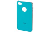 Mobil - Deksel og etui - Hama "Shiny" Mobile Phone Cover for Apple iPhone 4/4S light turquoise - 115363