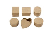 Arts & Crafts - Tilbehør - Creativ Company Storage boxes Papier maché Small 6pcs. - 268003