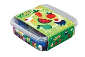 Kreative leker - Hama Beads - Maxi - 600 beads and 1 pegboard in box - Green - 8740