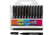 Skrive- & Tegneverktøy - Creativ Company Black Jumbo Markers 12 pcs. - 37331