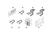 Kabinett tilbehør (kjølepasta mv.) - Lenovo - server 8-port SATA/SAS backplane - 4XF7A81461