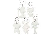 Arts & Crafts - Tilbehør - Creativ Company Fabric Animals Keychain 5pcs. - 49503