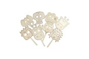 Arts & Crafts - Tilbehør - Creativ Company Decorate your Wooden Mask 16st. - 56402
