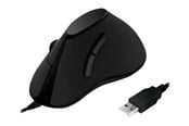 Mus - LogiLink Ergonomic vertical mouse USB 100dpi black - Vertical mouse - Optisk - 5 - Svart - ID0158