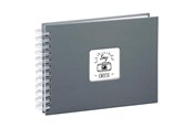 Fotoalbum & Arkivering - Hama "Fine Art" Spiral Album 24 x 17 cm 50 White Pages grey - 2111