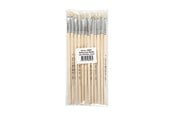 Hobbyartikler - Creativ Company Wooden brushes No. 4 short handle 12pcs. - 10604
