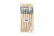 Hobbyartikler - Creativ Company Wooden brushes - Nr. 20 Short handle 12pcs. - 10620