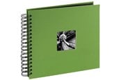Fotoalbum & Arkivering - Hama "Fine Art" Spiral Album 28 x 24 cm 50 Black Pages apple green - 94875