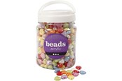 Arts & Crafts - Tilbehør - Creativ Company Heart Beads in Jar 700ml - 69702