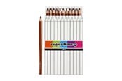 Skrive- & Tegneverktøy - Creativ Company Triangular Jumbo colored pencils - Brown 12pcs. - 38180