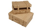 Arts & Crafts - Tilbehør - Creativ Company Papier mache Suitcases Handmade set of 2 - 263990