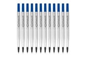 Skrive- & Tegneverktøy - Parker Rollerball Pen Refills | Medium Tip | Blue QUINK Ink | 12 Count - 1950311