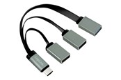 USB-hub - LogiLink USB-C™ Hub 2x USB 2.0 AF + 1x USB 3.0 AF USB-hub - 3 porter - Grå - UA0315
