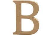 Arts & Crafts - Tilbehør - Creativ Company Letter B MDF 8cm 1pc. - 56361