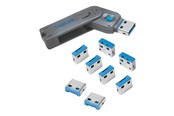 Kabinett tilbehør (kjølepasta mv.) - LogiLink USB-A port blocker (1x key and 8x locks) - AU0045