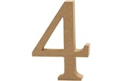 Arts & Crafts - Tilbehør - Creativ Company Number 4 MDF 13cm 1pc. - 56342