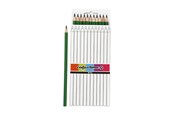 Skrive- & Tegneverktøy - Creativ Company Triangular colored pencils - Green 12pcs. - 38579