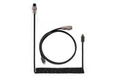 Tastatur - Keychron Coiled Aviator USB-C Cable Straight - Black - Oppgrader tilbehør - Svart - Cab-B