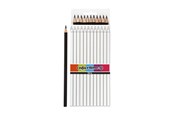 Skrive- & Tegneverktøy - Creativ Company Triangular colored pencils - Black 12pcs. - 38581