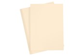 Papir, Fotopapir & Etiketter - Creativ Company Colored Cardboard Sand color A4 20 sheets - 21128