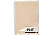 Arts & Crafts - Tilbehør - Creativ Company Hobby Felt Light Beige A4 10 Sheets - 45517