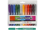Hobbyartikler - Creativ Company Colortime - Marker 5 mm - 12pcs - 37348