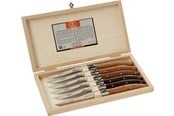 Kjøkkenredskaper - Jean Dubost Kniver treblanding 2,5mm, 6 stk Laguiole - JL0060084B14017