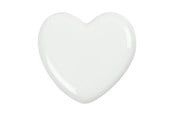 Arts & Crafts - Tilbehør - Creativ Company Glass Heart - White 1st. - 558500